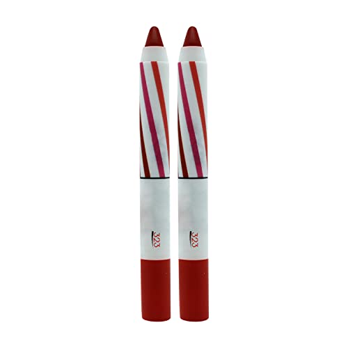 6 colorir vinho lábio de lábio 2pc Lipstick lápis Lobo de lápis Velvet Silk Lip Gloss Maquia