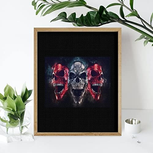 Skulls Demon Skulls Kit de pintura de diamante Fotos de arte Diy Full Drill Home Acessórios para adultos Presente