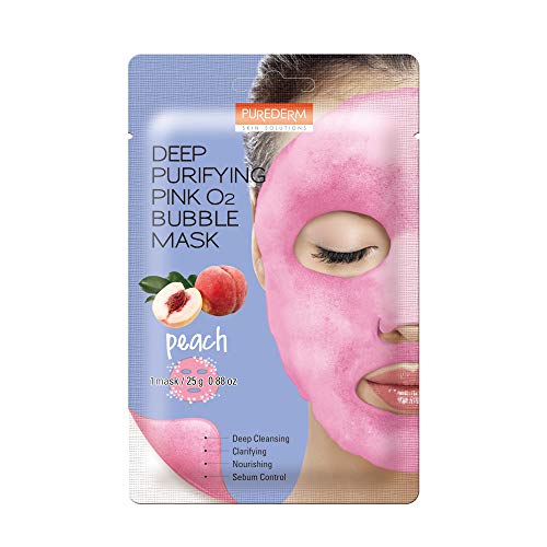 Máscara de bolha rosa de O2 Purederm Purederm Purification O2 Peach