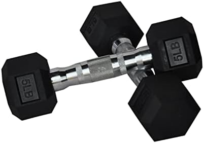 HugNCMY Hex Hortys Free Weights Desenvolvimento de aço sólido Conjunto de halteres de 2, Basics Exercício Fitness