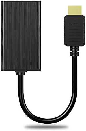 Conversor de adaptador Rocsai HDMI para VGA para Desktop PC/Laptop/Ultrabook1080p Suporte de Áudio de alta definição