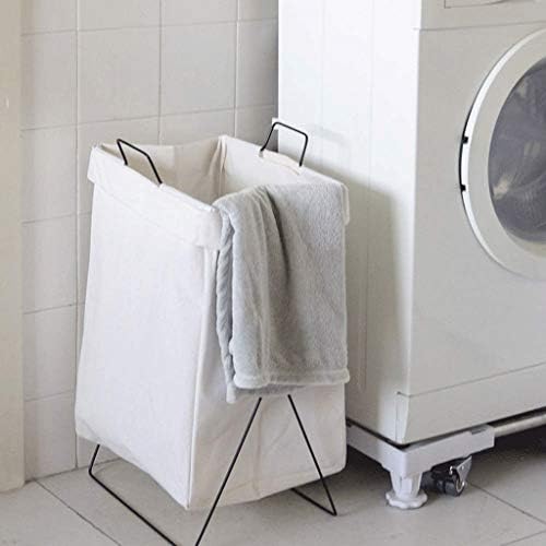 Cesta de lavanderia Zlmmy, grande classificador sujo de roupas para o banheiro, cesto dobrável dividido