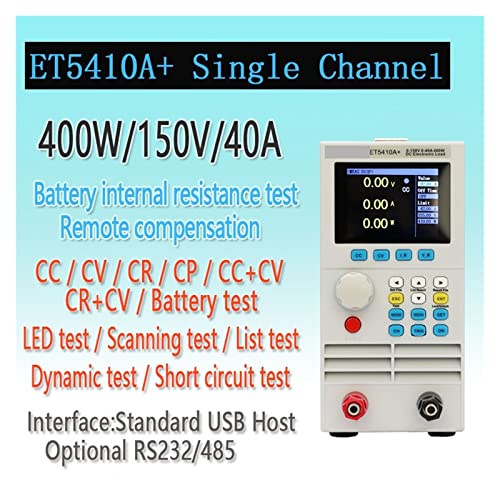 ET5410 ET5411 ET5420 Carga elétrica 150V 40A/15A 400W Professível Programável Digital DC Carga do Testador de