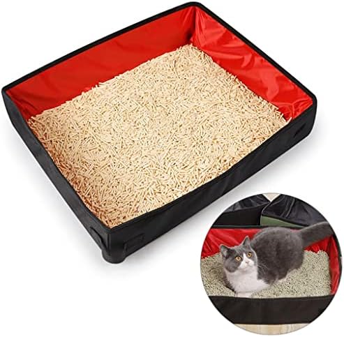 TJLSS Dobring Travel Cats Caixa de areia Bandeja de banheiro dobrável CATS CATOS CACOS DO CACO DO CACO DO