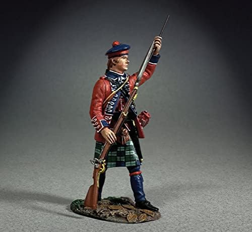 W. Grã -Bretanha Revolução Americana 16098 British 42nd Royal Highland Regiment Coy Carregando 1:30 Metal de escala