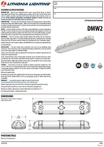 Lithonia iluminação DMW2 L24 4000LM AFL MD MVOLT GZ1 40K 80CRI LOCAL