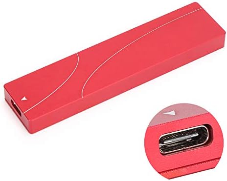 ZopSC Red Aluminium Drive Case Case de gabinete móvel Caixa de disco rígido VL716 M.2 para acessórios de