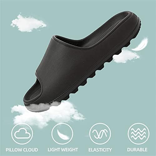 Treemall Pillow Slippers Cloud Slides Sandals, Slippers de chuveiros de banheiro de secagem rápida não