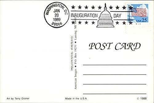 George Bush, Dia da Inauguração 1989 Washington, Distrito de Columbia DC Original Vintage Post -Card