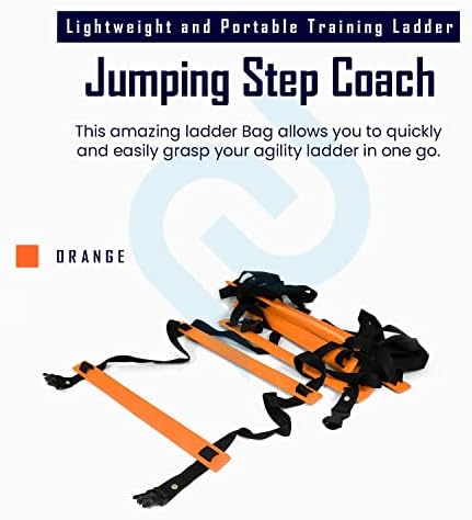 Treinamento de velocidade de agilidade de separação escada para futebol, futebol e fitness | Treinador de etapa