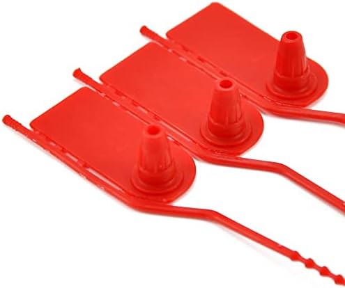 100 Pull Tite Segurança Violadeira vedações plásticas de plástico Tags de comprimento ajustável