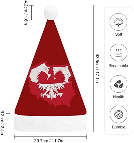 Chapéu de natal da bandeira polonesa águia