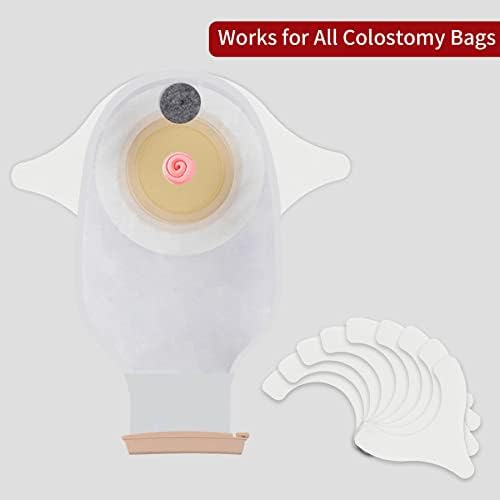 Tiras de barreira de ostomia para sacos de colostomia, pacote de tiras de adesivo em forma de