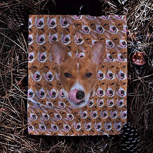 Guglili Dog japonês queixo bolsa de ombro de animais de estimação Faces Cabeças Bola casual para lona