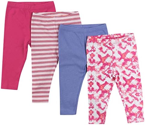 Hanes Girls Baby Leggings, Ultimate Flexy Knit Pants Boys & Girls, 3-Pack