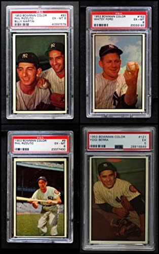 1953 A equipe do Bowman New York Yankees estabeleceu o New York Yankees Ex/Mt Yankees