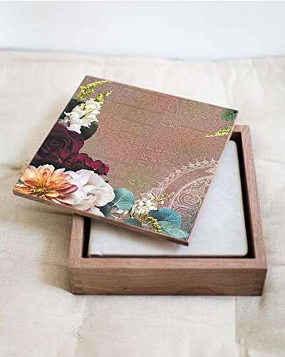 Craftreat Floral Decoupage Paper for Furniture -Flores decorativas 3 -Size: A4 8 PCS -Dedecoupege Paper
