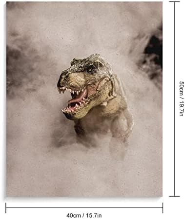 T-Rex na pintura de nevoeiro por números kits canvas Diy acrílico pintura a óleo para decoração de