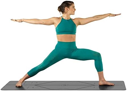 LIFORME Original Yoga Mat & Travel Mat & Ultimate Everyday Yoga Mat Cleanner-Bundle Pack-Patlental Alignment System,
