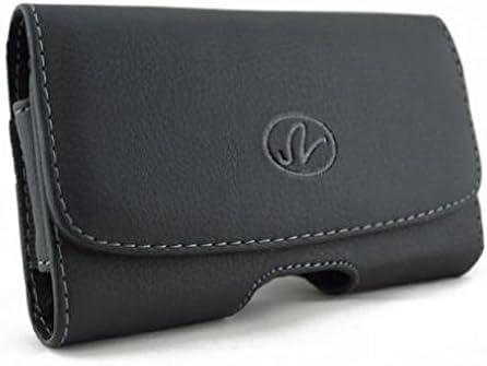 Caixa de couro de clipe de lixas de capa de couro carregam bolsa de proteção compatível com LG Vu Cu920