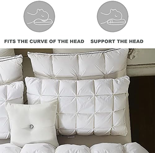 Almofadas padrão de Zjing para dormir, travesseiros de cama 2 Pacote de hotel Pillow, travesseiros