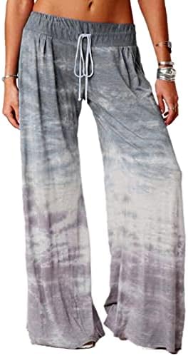 Calcinha yuhaotin para mulheres embalam as calças casuais de algodão sexy ostentam calças de ioga impressa longa