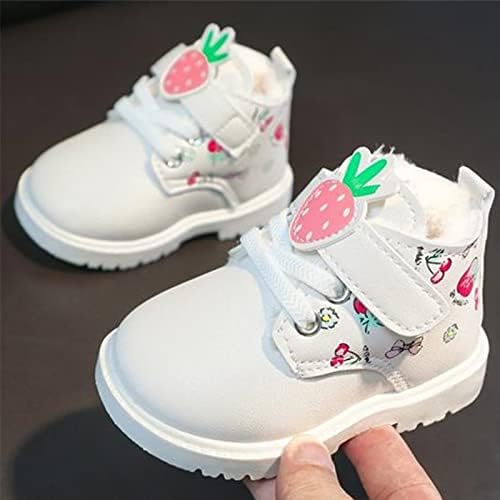 Botas de moda da moda da moda, estilo inglês, botas de fruta de impressão de frutas botas de algodão botas