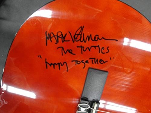 Mark Volman assinou a guitarra automática as tartarugas felizes juntas JSA S71644