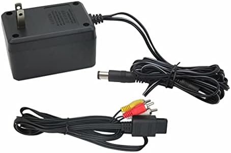 Adaptador CA Cabo de alimentação e cabo AV para o Super Nintendo SNES System Console