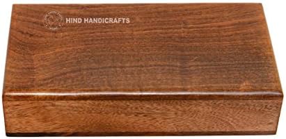Lineca portátil com lupa emoldurada de latão premium de 3 polegadas com alça de madeira feita à mão | Office