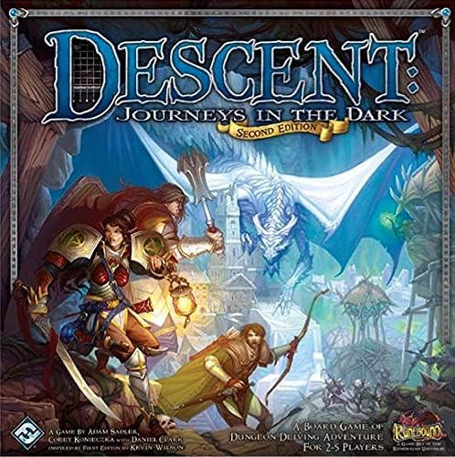 Descendência de jogos de vôo de fantasia: Journey in the Dark 2nd Edition Board Game SM