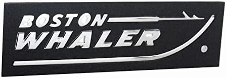 1PC Boston Whaler Emblem 3D Crachá Letter Placa de nomes 8-3/4 x 2 Peel e Stick