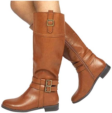 Mulher coxa botas altas moda feminina sapato de salto baixo sobre os joelhos Botas de cowboy