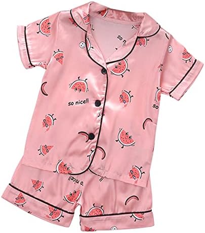 Pijamas de dinossauros XBKPLO 5T Roupas de menina de menina roupas de vestuário de algodão Casual