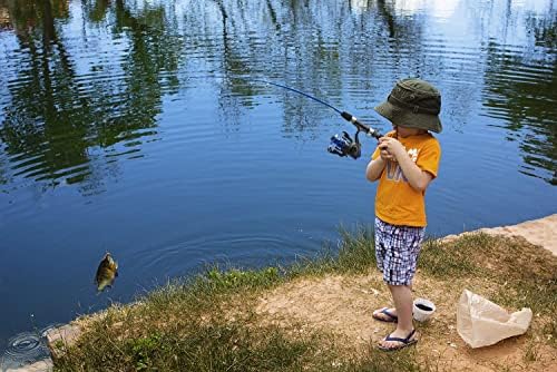 Plusinno Kids Fishing Polo, Light and Portable Telescópica Haste de Pesca e Bobina Combos para