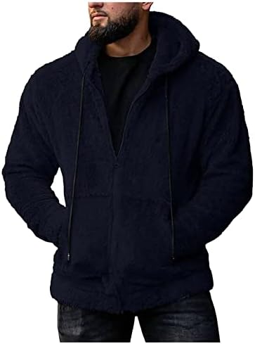 ADSSDQ Zip -up Men, casacos de praia homens de manga comprida inverno e tamanho de moda de moda ajustada à prova