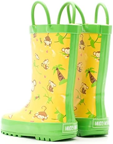 Mucky Wear Boot de Rain de borracha infantil, botas infantis ao ar livre