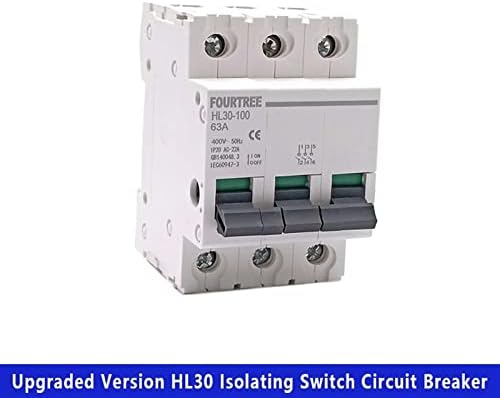Ahafei 1PCS Switch principal HL30 Isolador do disjuntor Função da família Desconector Isolador 1p 2p 3p 4p