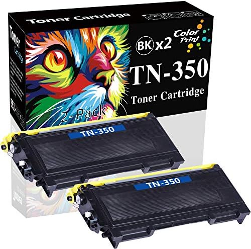 Substituição de cartucho de toner compatível com impressão colorida de 2 pacote para irmão TN350