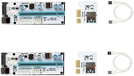 Conectores ver 008s USB 3.0 PCI -E Express 1x a 16x Extender Riser Adaptador SATA Cabo de alimentação de alta