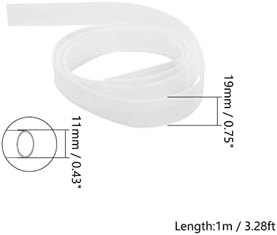 Bettomshin PE Tubo de tubo de encolhimento de calor PE 0,43 polegadas DIA 32,81 pés comprimento Tubo de tubo