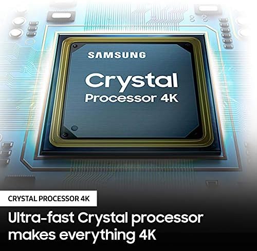 Samsung Class de 55 polegadas Crystal 4K UHD AU8000 Series HDR, 3 portas HDMI, Motion Xcelerator,