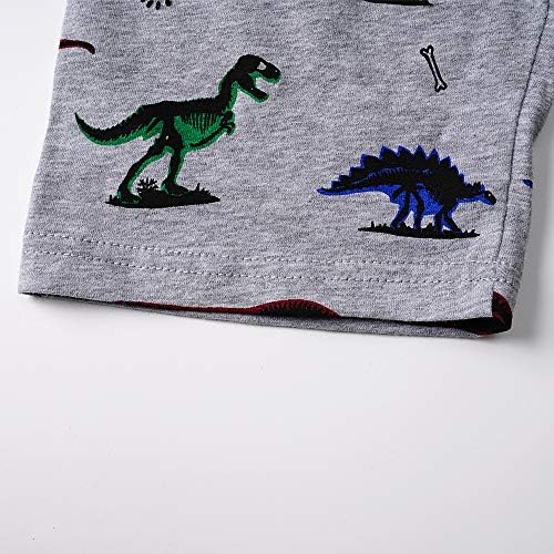 Pijama de pm pijamas de criança PJS para garoto Jammies Dinosaur Train Sleepwear sets curtos sets