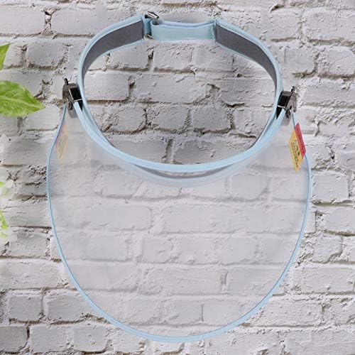 AMOSFUN Blue Ajustável Óleo de cozinha- ​​Cappo de tampa ao ar livre da capa de rosto transparente