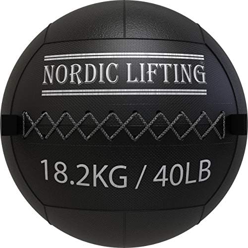 Bola de parede de elevação nórdica 40 lb com sapatos Venja Tamanho 11.5 - Black Red