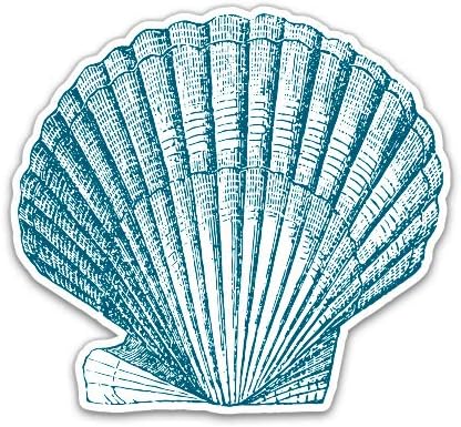 GT Graphics Blue Seashell - adesivo de vinil decalque à prova d'água
