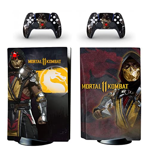 Para PS4 Slim - Game Ninja Mortal Melhor Guerra Kombat X PS4 ou Ps5 Skin Skin para PlayStation 4 ou 5 Console