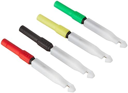 Especialidades eletrônicas 618 verde/amarelo/vermelho/preto 3,25 x 0,25 x 0,25 mini sonda traseira/perfurador