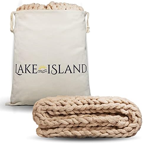 Lake Island Roushet Ricky Throw Planta - Sem derramamento de 50x60 polegadas - Luxo Chenille robetão