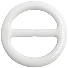10pcs 1 polegada de forma plástica de moda redonda de ladrões de lenço de anel de clipe para